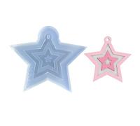 Loves Angel Star Moule à boucles d'oreilles en résine époxy pour bijoux en résine moulée Pendentif Convient pour les amours Ange Étoile Porte-clés Moules avec trou