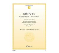Partitions classique SCHOTT KREISLER FRITZ - LOVE'S JOY - LOVE'S SORROW - CLARINET IN BB AND PIANO Clarinette