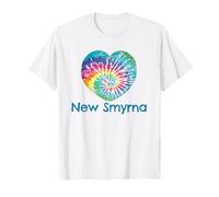 Loves New Smyrna Beach Tie Dye Cœur Hippie Floride Batik T-Shirt