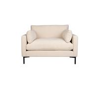 Loveseat 1,5 places en tissu beige Summer