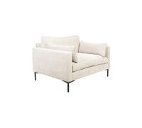 Loveseat 1,5 places en tissu crème Summer
