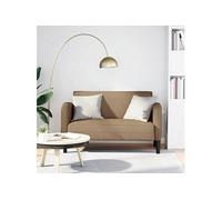 Loveseat bank cappuccino 110 cm kunstleer4100540