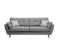 Loveseat Sofa, Mid Century Modern Decor Love Seat Sofas and Couches Comfy Linen with Spring Cushion, Solid Wood Frame, for Bedroom(3,2.2m)