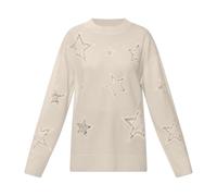 Loveshackfancy - Westcott Sweater - Femme - Pulls - Beige - Taille: 38 FR