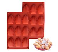Lovesmile Lot de 2 moules à madeleines en gel de silice pour gâteaux, chocolats, bonbons, 9 cavités pour pattes d'ours