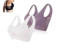 Lovethirdus Bras, Sports Bra for Women, Cooling Comfort Wire-Free Bra Ventilated Lift Up Air Bras