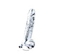 Lovetoy Flawless Clear - dildo ventouse - 19cm (transparent)
