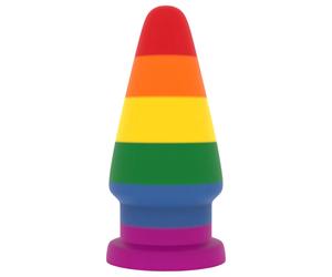 Lovetoy Prider - plug anal dilatateur - 15cm - arc-en-ciel