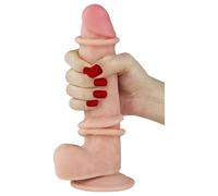 Lovetoy Sliding-Skin - dildo à double couche - 21cm (naturel)
