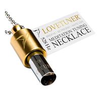 LOVETUNER Méditation Tuning Collier 528 Hz Fréquence de l'Amour | Dispositif de pleine conscience pour l'anxiété et le soulagement du stress (Chaîne à billes en bronze)