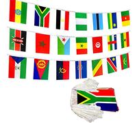 LoveVC Lot de 54 drapeaux d'Afrique - Bannière - 20 m