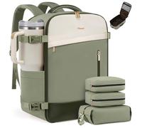 LOVEVOOK Sac à dos à main, Sac à dos de voyage pour femmes, Design extensible, Sac à dos à main pour avion, Sac de voyage en tant que sac de cabine pour le voyage et les affaires, 45x33x20cm-40L