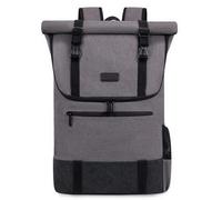 LOVEVOOK Sac à dos à roulettes pour homme et femme - Grand sac à dos pour ordinateur portable de 17,3" - Étanche - Pour l'université, le travail, les voyages, les affaires - Gris