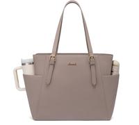 LOVEVOOK Sac à Main Femme Grand Format, Pochette Travail en Cuir PU, Ordinateur Portable, Grande Poche Bouteille Extérieure, Professeur, Business, Cabas Élégant pour Université, Bureau, Voyage