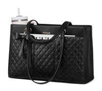 LOVEVOOK Sac a Main Femme Sacs 15,6 Pouces Ordinateur Cabas, Grand Format Sac à Main Bag Pour Les Cours Travail Lycee, Cuir PU Fourre Tout Handbags Tote for Women Femmes