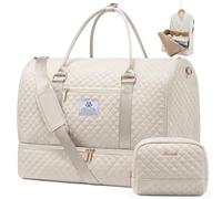 LOVEVOOK Sac à vêtements pour Voyage avec Pochette à Chaussures, Sac de Voyage Convertible avec Trousse de Toilette, Valise à Suspendre 2 en 1, Sac de Week-End imperméable pour Voyage d'affaires,