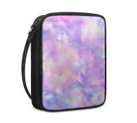 Lovewang Couverture Bible Marbre Jaune Rose Pochette Livre en Tissu Toile Polyeste avec Poignée et Fermeture éclair Housse de Protection pour Bible pour Femme Hommes 27.5x22.5x5.5 cm