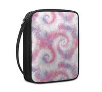 Lovewang Couverture Bible Rose Violet Pochette Livre en Tissu Toile Polyeste avec Poignée et Fermeture éclair Housse de Protection pour Bible pour Femme Hommes 27.5x22.5x5.5 cm