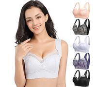 LOVEWLVNCL Lymphvity Detox and Shape Soutien-Gorge de Levage Puissant, Soutien-Gorge lymphatique Prettyhealth, Soutien-Gorge de Levage sans Fil en Dentelle (Color : Gray, Size : 3XL)
