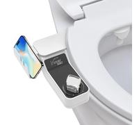 LOVHAUS Bidet Einsatz für Toilette Nicht Elektrisch Bidet Aufsatz für Toilette mit Einziehbare Selbstreinigende Doppeldüsen Dusch WC-Aufsatz,Einstellbarer Wasserdruck Bidets Toilette für Frau und Mann