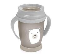 LOVI 360 Degree Trainer Sippy Cup pour tout-petits, 12m +, 250 ml, Sans BPA, Protection antibactérienne SteriTouch, Poignées profilées, Système d'étanchéité innovant, Buddy Bear