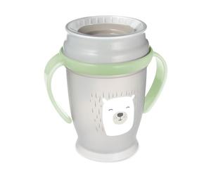 LOVI 360 Degree Trainer Sippy Cup pour tout-petits, 12m +, 250 ml, Sans BPA, Protection antibactérienne SteriTouch, Poignées profilées, Système d'étanchéité innovant, Buddy Bear