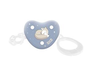 LOVI Attache-sucette, Porte-tétine, 0m+, Forme ronde sûre, Empêche la sucette de se perdre, Collection Night&Day