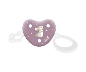 LOVI Attache-sucette, Porte-tétine, 0m+, Forme ronde sûre, Empêche la sucette de se perdre, Collection Night&Day