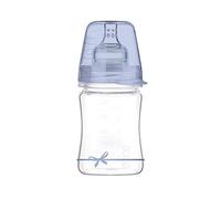 LOVI Biberon en verre anti-colique avec tétine dynamique, 150 ml, 0+ Mois, Système de ventilation SUPER, Protection du réflexe de succion, Collection Baby Shower Boy