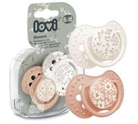 LOVI Blossom Ivoire Lot de 2 tétines apaisantes en silicone dynamique 18m+