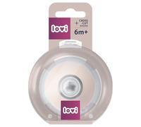 LOVI Mammafeel Sucette dynamique d'allaitement, 1 pièce, sans danger pour l'allaitement, 100 % silicone, technologie innovante, si proche du sein de maman, sans BPA (6 m+ CASQUE)