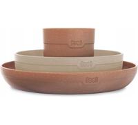Lovi Set de vaisselle avec mug Granola - beige, marron