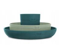 Lovi Set de vaisselle avec mug Pistachio - kaki, vert