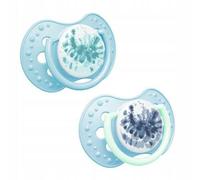 LOVI Smoczek silikonowy dynamiczny 0-3 m 2 szt. Tie Dye Blue