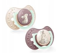 LOVI NIGHT&DAY Girl tétine 18 m+ 2 pcs