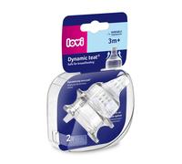 LOVI Tétine pour biberon Dynamique Trois flux 3 m+ 2 pcs 18/754