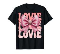 Lovie Coquette Nœud Rose Mère T-Shirt