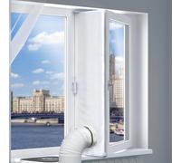 Loviga Joint de fenêtre de climatisation - 400 cm - Pour climatiseurs mobiles et sèche-linge - 100 % étanche - Pour fenêtres battantes/manivelle debout/store/fenêtre de puits de lumière
