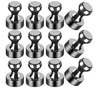 LOVIMAG Lot de 12 aimants de réfrigérateur Noirs Petits et puissants pour Tableau Blanc, Bureau, Salle de Classe, Carte, Cuisine