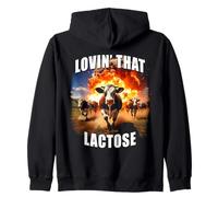 Lovin' That Lactose - Funny Milk & Dairy Meme Cows Graphic Sweat à Capuche
