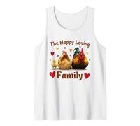 Loving Cute Chicken Family Hen Rooster Chick Funny Farmer Débardeur