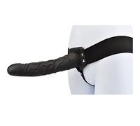 Loving Joy 9" Gode Ceinture Creux et Harnais Noir, sangle sur gode, Godes ceintures, Hollow Strap On, Hollow Dildo, Sex Toy