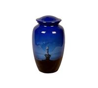 Loving Memories Urne funéraire en forme de phare pour cendres humaines Bleu