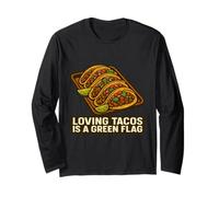 Loving Tacos est Un Drapeau Vert Manche Longue