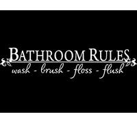 Lovingin Laugh Autant Que Vous Respirez Aimez As Long As You Live Citation, Amovible en Vinyle Art Mural Inspirants Motivation Famille Citations et Disant Home Decor 5.5" x 22" Blanc Mat