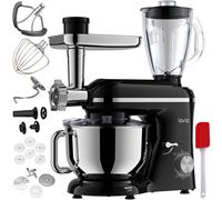 LOVIO ChefAssistant Plus Robot pâtissier 1900W 6,2 L Bol inox Noir