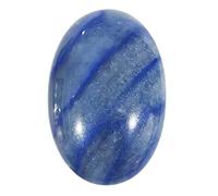 Lovionus89 Aventurine bleue Pierre de souci ovale, Pierre d'énergie de massage en cristal de guérison de poche de paume de spa