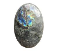 Lovionus89 Moonstone Pierre de souci ovale, Pierre d'énergie de massage en cristal de guérison de poche de paume de spa