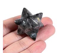 Lovionus89 Naturel Générateur d'énergie de méditation sacrée de Protection de Cristal Merkaba, guérison des Chakras, étoile à Six Pointes de 1 Pouce, Labradoritis