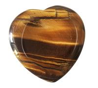 Lovionus89 Pierre de soin en forme de cœur en cristal - Bâillon à main poli, pierre de poche pour méditation et relaxation, 38-41 mm